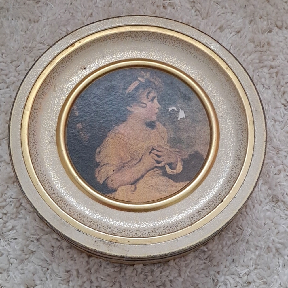 Vintage storage biscuit Tin retro America